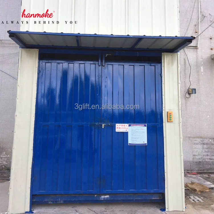 Hanmoke 3ton high quality cargo lift hydraulic warehouse cargo lift 220V 380V 412V 110V small cargo lift for hot sale