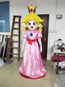 Usine de Guangzhou Costumes de mascotte de <span class=keywords><strong>princesse</strong></span> pêche personnalisés en peluche de personnage de dessin animé de haute qualité et bon marché à vendre - Product Image 1