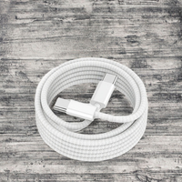 Kabel pengisi daya USB C, 3A nilon kepang untuk 15 Xiaomi Poco Samsung S20 S10 pengisian cepat USB kabel Tipe C Data