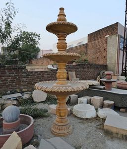 Fuente de arenisca de estilo moderno de lujo, hermoso diseño, fuentes decorativas de flujo de agua de mármol, ideal para uso en exteriores y jardín - Product Image 2