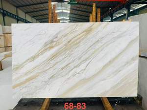 Losas de Mármol Dorado <span class=keywords><strong>Ajax</strong></span> de Lujo, Pulido, con Vetas Blancas, para Encimeras de Cocina y Paredes Decorativas - Product Image 1