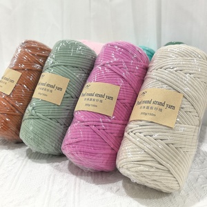 Bán Buôn Tay Dệt Kim Polyester Sợi Túi Mat Phong Cách Xoắn Cho May Áo Thun Sợi Crochet Cao Dệt Kim Mềm Sợi Texturized - Product Image 2