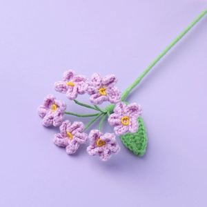 Bouquet de fleurs artificielles en fil tissé, motif « Ne vous en souvenez pas », cadeau souvenir, décoration d'intérieur - Product Image 3