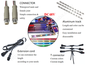 Đèn Sứa DC 48V <span class=keywords><strong>Pixel</strong></span> <span class=keywords><strong>Led</strong></span> Cảnh Quan Kỳ Nghỉ Đèn Điểm Giáng Sinh Vĩnh Viễn <span class=keywords><strong>Ws2811</strong></span> Ucs2904 - Product Image 5
