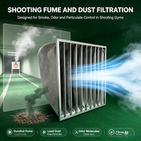 Filter Kantong Karbon Aktif HVAC untuk Filtrasi Industri, Gym, Penghilang Asap, Bau, VOC, Gas, dan Sistem Penyaring Udara