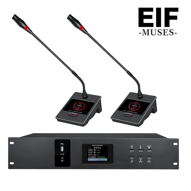 Conference Microphone System with Camera Function, Equipped with a Conference System Controller and Multiple Transmitters