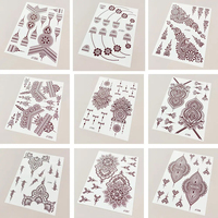 Autocollant de tatouage au henné blanc personnalisé OEM, écologique, non toxique, pour le corps, le visage, la mariée, la main, le dos, imperméable, temporaire, personnalisé