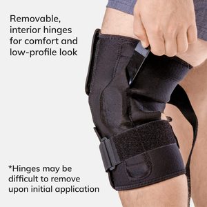 <span class=keywords><strong>Genouillère</strong></span> de compression <span class=keywords><strong>articulée</strong></span> en néoprène avec logo personnalisé pour le soutien des ligaments, du PCL et le soulagement de l'arthrose - Product Image 2