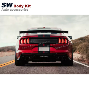 Для Ford <span class=keywords><strong>Mustang</strong></span> 2015-2021 из углеродного волокна GT500 стиль <span class=keywords><strong>Track</strong></span> Edition спойлер заднего крыла аэродинамический комплект бампер - Product Image 4