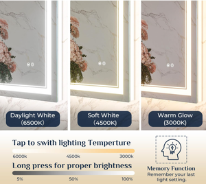 Miroir LED moderne personnalisé pleine longueur pour salon de coiffure, avec commande tactile, éclairage mural ou sur pied, idéal pour les barbiers - Product Image 2
