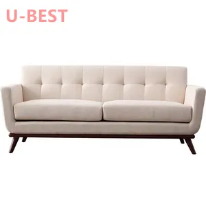 U-BEST Đồ Nội Thất Gia Đình Đồ Nội Thất Phòng Khách Phong Cách Bắc Âu Bộ Sofa Ba Chỗ Ngồi Ghế Sofa Vải Khung Bên Trong Bằng Gỗ Nguyên Khối