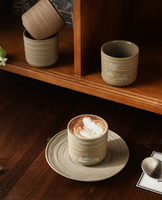Tasses à café créatives en grès sculpté motif chameau du désert Tasses à expresso à main en céramique Tasses à matcha Vaisselle en céramique quotidienne