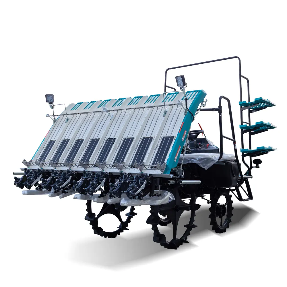 Otomatis dioperasikan naik Tipe 4 baris sertifikat ISO Paddy Rice Transplanter dengan harga yang baik