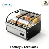 Vitrine réfrigérée de comptoir avec 1 niveau de présentoirs pour la présentation en food court – Vente directe usine, support technique disponible