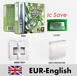 Cartouche de jeu filaire EUR English IC SAVE pour SP-Leaf Green Fire Red Ruby Emerald SAPPHIRE avec boîte, plateau et manuel - Product Image 6
