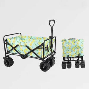 Feistel ráp có thể gập lại toa xe, bãi biển giỏ hàng công suất lớn, Nhiệm Vụ nặng nề gấp toa xe di động, đóng mở toa xe - Product Image 5