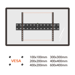 Soporte de Pared Inclinable para TV de Acero Universal y Económico para Pantallas de 32"-70" con 600x400 y Molde Privado - Product Image 6