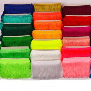 Vente d'usine multicolore en stock 10CM polyester garniture gland <span class=keywords><strong>frange</strong></span> pour rideaux de robe - Product Image 2