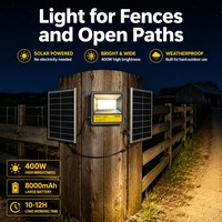 Lámpara Solar de Patio de Alto Lumen, IP66 Impermeable, Encendido/Apagado Automático al Anochecer/Amanecer, Diseño de Fábrica, Soporte para Construcción, Venta al por Mayor, OEM, ODM