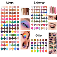 Fard à paupières en poudre vegan DIY, couleur unique, hautement pigmenté, scintillant, métallique, brillant, longue tenue, fard à paupières unique