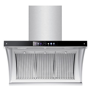 Hotte aspirante murale en acier inoxydable pour cuisine domestique et usage en restaurant, avec un taux d'évacuation d'air élevé - Product Image 1
