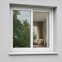 Ventanas Corredizas de Doble Acristalamiento, de Alta Calidad, en Aleación de Aluminio, Diseño Moderno, Resistentes al Viento y a Impactos, Gran Venta