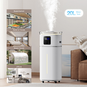 Humidificateur hybride haute performance 20L |   2 plaques d'atomisation pour une brume stable |   Humidificateur d'air robuste avec roues - Product Image 1