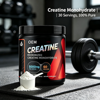 Créatine monohydrate micronisée OEM en poudre, sans saveur, 5000 mg par portion, 300 g (10,7 oz), complément alimentaire pour la nutrition sportive et la remise en forme