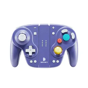 DOYOKY Hochwertige kabelgebundene/BT kabellose Hall-Effekt Joy Gamepad-Retro-Gamecube-Controller für Switch Nintendo-Spielsteuerung