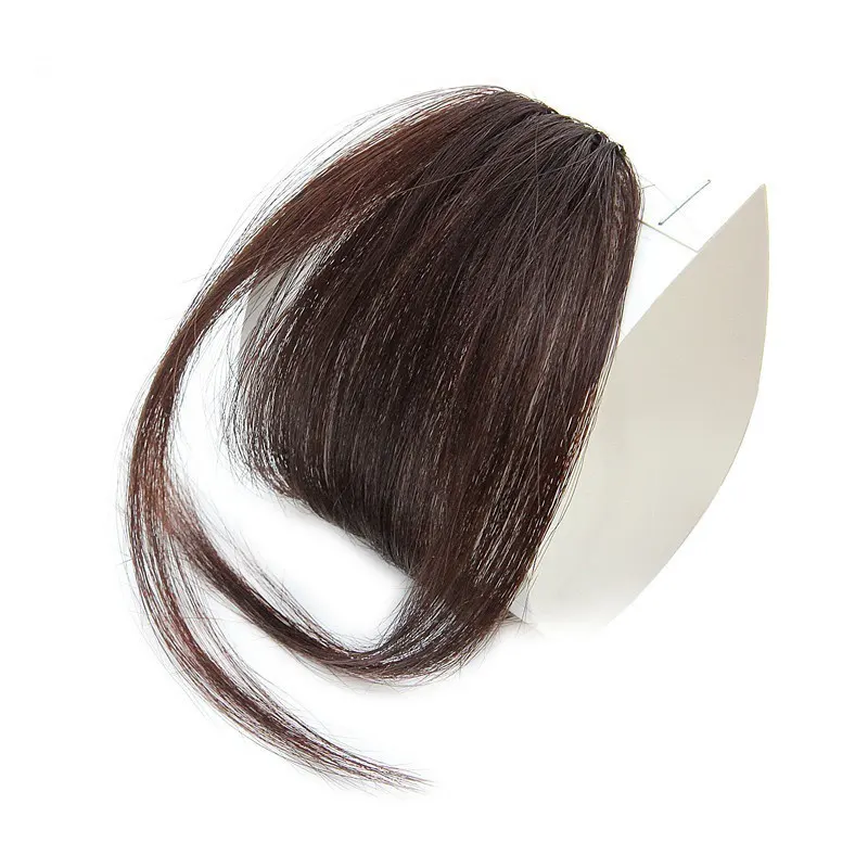 Wholesale 2022 clip in air bang hair extensions side hand-made natural 100% human hair bangs fringe for women