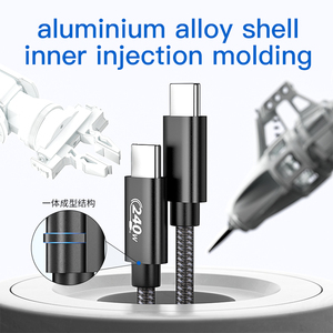 Câble USB2.0 double <span class=keywords><strong>USBC</strong></span> ULT-unite 1m 2m 3m 480 Mbps, câble de données tressé de type C, PD240W 5A, câble de charge rapide pour ordinateur portable - Product Image 6