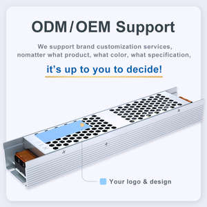 ไฟ LED ติดเพดานในร่มแบบมีสวิตช์ทำจากอลูมิเนียมอุปกรณ์จ่ายไฟแบบบาง12V 24V 100W 400W CE AC-DC ประสิทธิภาพสูง - Product Image 3