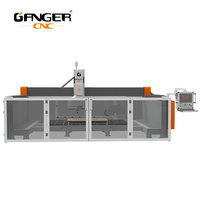 GANGER 3200*2000mm Machine à couper la pierre 5 axes + 1 broche Italie Logiciel pour granit et marbre avec ventouse