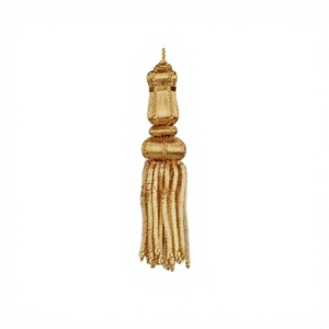 พู่ห้อยประดับเพชรเทียมแบบสั่งทำพิเศษ DADA Gold Mylar Bullion Fringe Tassels สำหรับตกแต่งเสื้อผ้าและของตกแต่งบ้าน ทนทาน ใช้สำหรับงานถักโครเชต์ DIY - Product Image 4