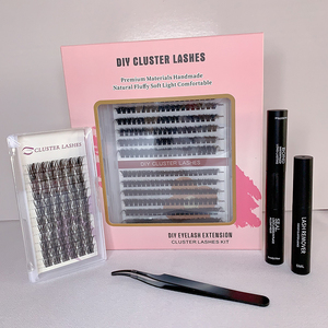 8-16Mm Cá Nhân DIY Cụm Lash Biểu Tượng Tùy Chỉnh Trước Khi Cắt Phân Đoạn Mở Rộng Lông Mi Giả Chồn Lash Cụm Kit - Product Image 6