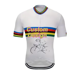 新款定制标志来样定做口袋优质透气弹力专业精英抗菌短袖女性葡萄牙自行车运动衫