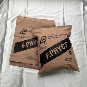 Bolsas de Plástico Marrón con Cierre Personalizadas para Empacar Camisetas, Trajes de Baño, Calcetines - Bolsa para Ropa con Cierre y Logotipo - Product Image 2