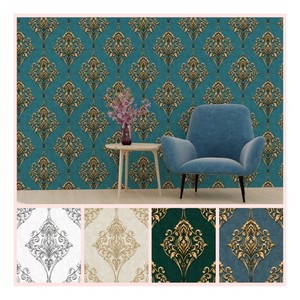 Papel pintado elegante del mural indio de la decoración del hogar del papel de empapelar indio del PVC 3D colorido vendedor cali - Product Image 5