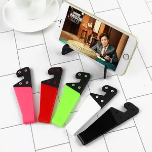 Custom LOGO Universal Cellphone Holder Foldable V Shaped M for All Mobile Phone Tablet Give Away Ideas