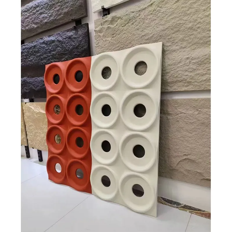 Venta directa de fábrica paneles de pared de piedra artificial PU panel decorativo 3D