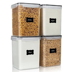 5.2L BPA Free Plastic Airtight Large Food Storage Containers Kitchen Flour Sugar Baking Storage Container