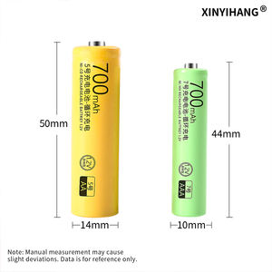 แบตเตอรี่ XINYIHANG 700mAh 1.2V AA Ni-Mh แบบชาร์จได้ ใช้งานได้ยาวนาน สำหรับอุปกรณ์ในบ้านและสำนักงาน - Product Image 3