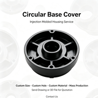 Couverture de base de capteur circulaire, composant de boîtier moulé par injection pour équipement industriel