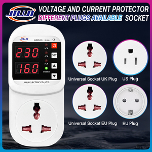 Prises de protection contre les surtensions et les sous-tensions JIUJI 16A, <span class=keywords><strong>disjoncteur</strong></span>, 220V 230V, prise de courant pour réfrigérateur - Product Image 2