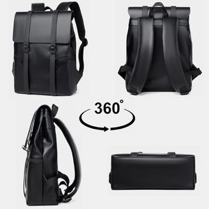 New Fashion PU Leather Large Capacity Oversized With USB Charging Port For Business Travel Sports Outdoor Computer Backpack - Product Image 4