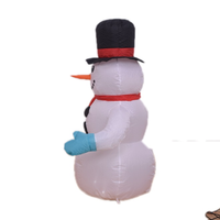 Bon marché, bonhomme de neige gonflable géant étanche, inflables drôles de noël, navidenos con luz, décorations, modèle gonflable