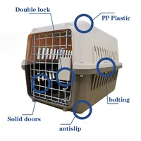Trasportino per cani in plastica approvato dalle compagnie aeree di ventilazione di qualità