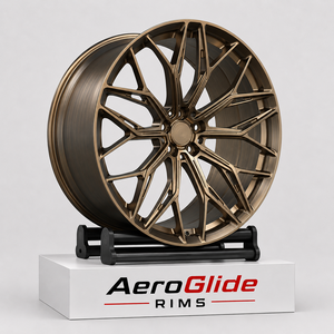 Cerchi da Corsa Forgiati in Lega di Alluminio <span class=keywords><strong>ARG</strong></span> D054 Multi, Personalizzati, Bronzo Spazzolato, Concavi Profondi, 5x114.3 5x112 5x120 per Audi - Product Image 2