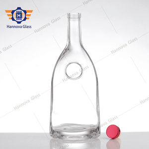 Fabricant de bouteilles en verre vides fantaisie de 700ml pour liqueur de spiritueux <span class=keywords><strong>VSOP</strong></span> <span class=keywords><strong>Cognac</strong></span> bouteille spéciale de vodka whisky à fond lourd pour liège - Product Image 2