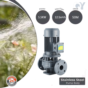 QY 5.5kw eléctrico sumergible personalizable bomba de hierro Vertical tratamiento de aguas residuales agua sucia bomba de elevación de agua subterránea - Product Image 4